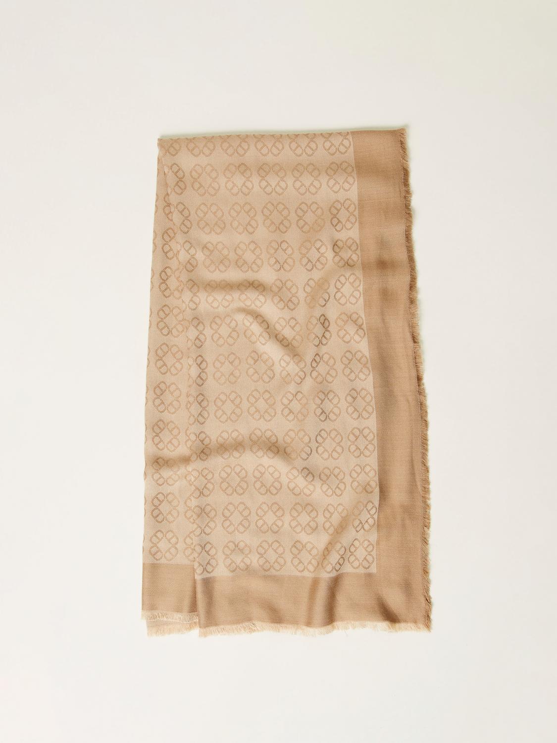 TWINSET SCHAL: Seidentuch damen Twinset, Beige - Img 1
