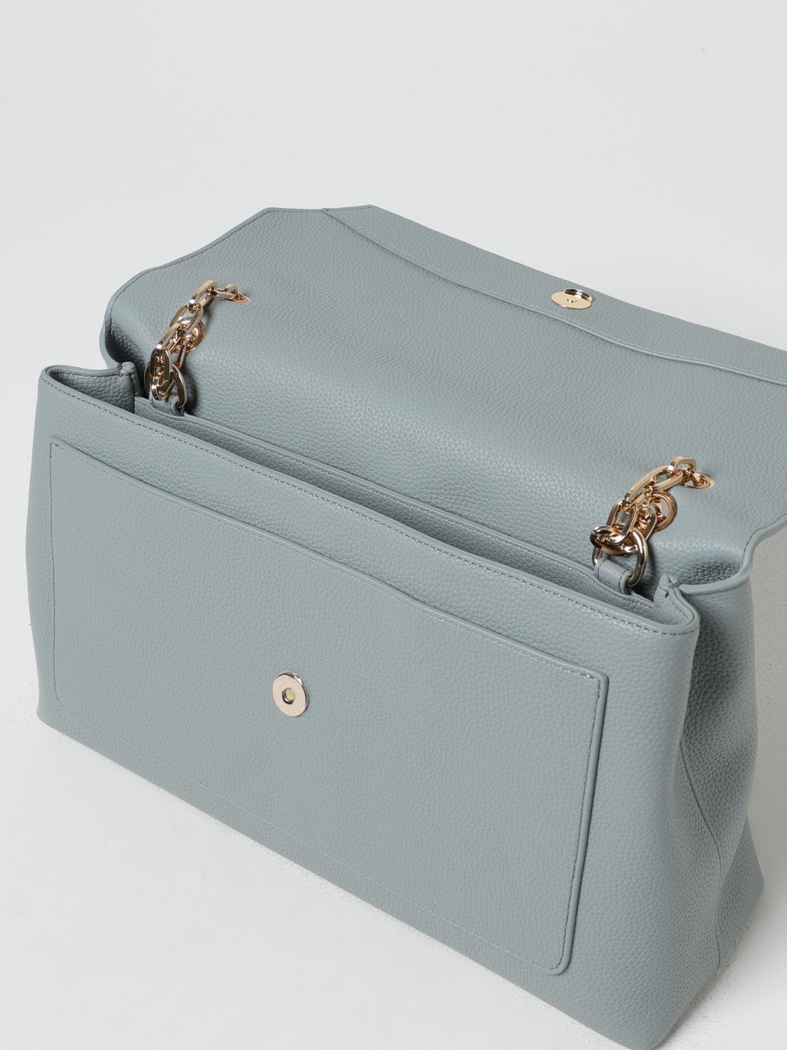TWINSET BORSA A SPALLA: Borsa a spalla Twinset in pelle sintetica a grana , Celeste - Img 3