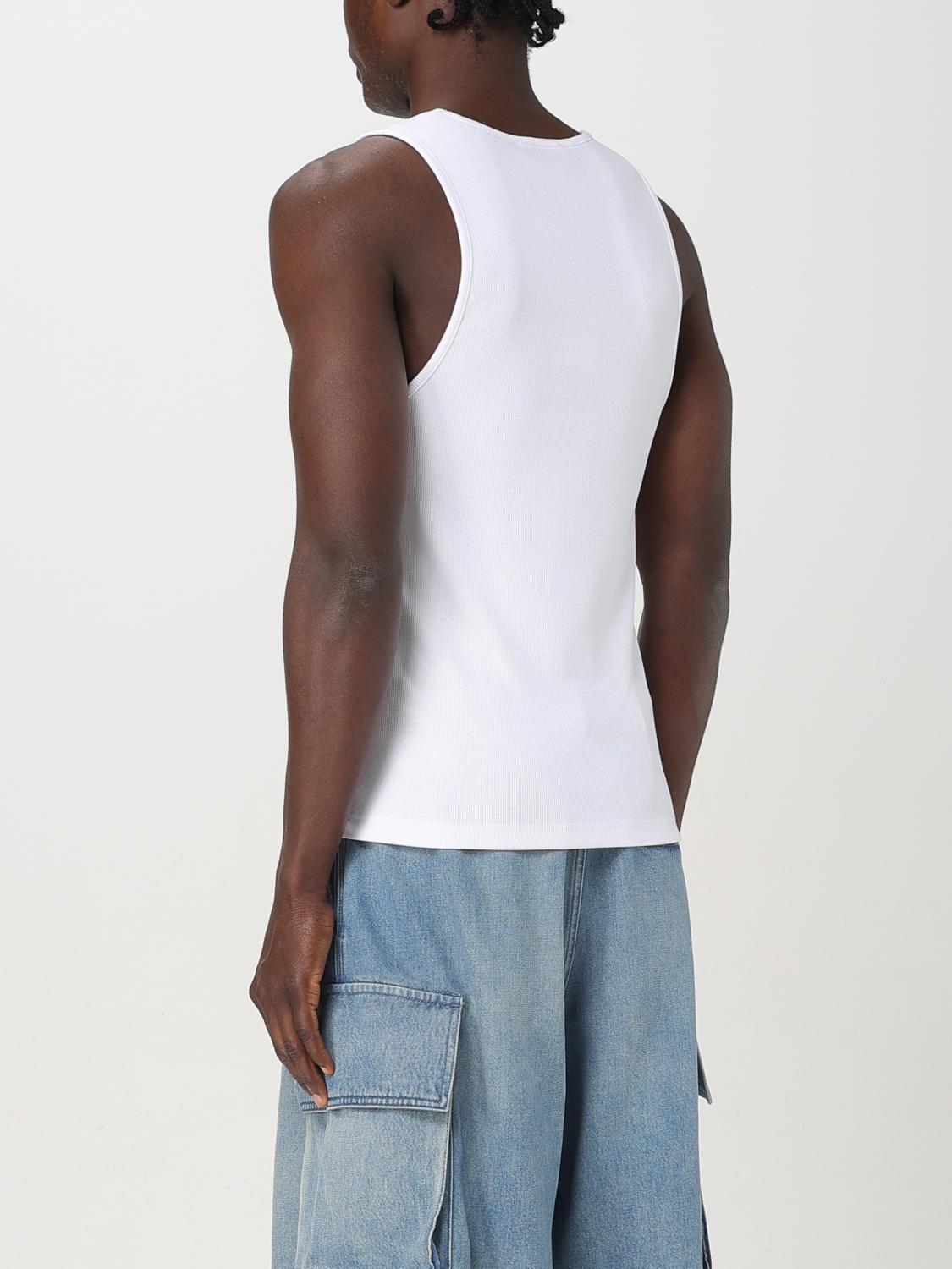 Jw Anderson ribbed cotton tank top - White | JO0246PG1512 | GIGLIO.COM