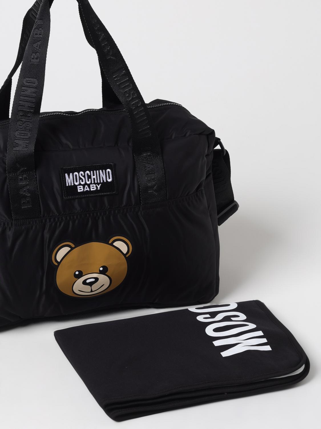 MOSCHINO BORSA: Diaper bag Teddy Bear Moschino, Nero - Img 3