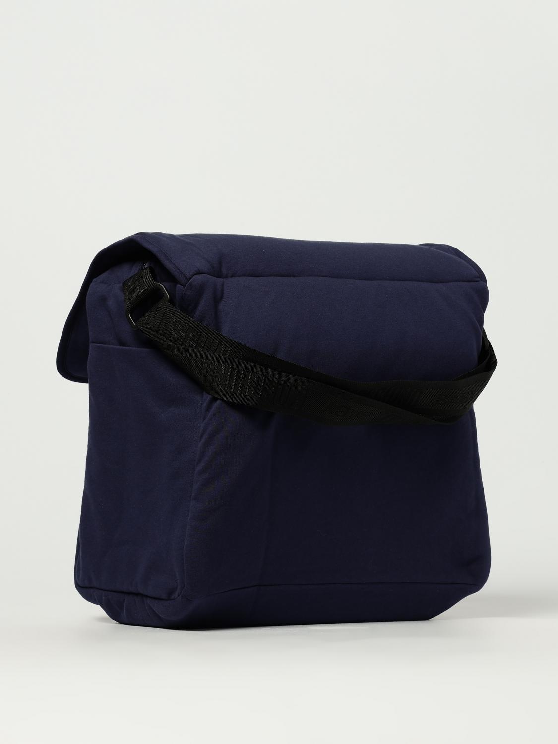 MOSCHINO CORREDI BAMBINI: Diaper bag in cotone Teddy Bear Moschino, Blue - Img 2