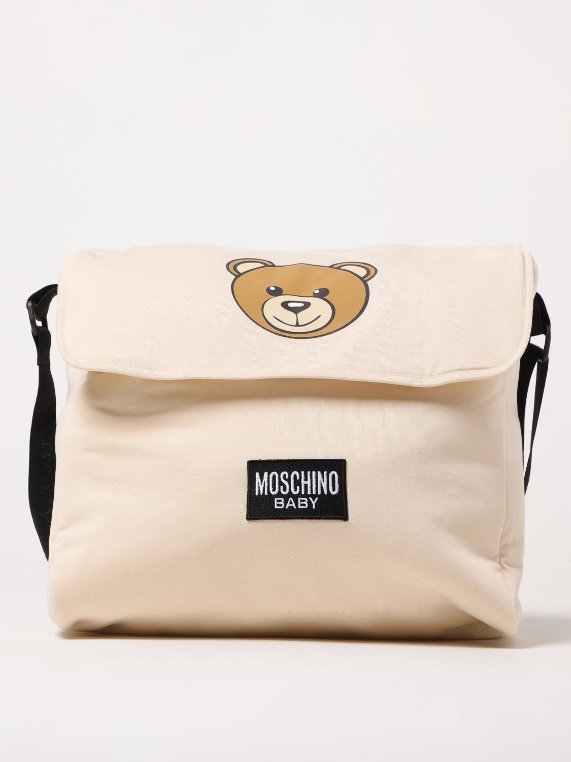MOSCHINO CONJUNTO DE MANTA: Bolso niños Moschino, Beige - Img 1