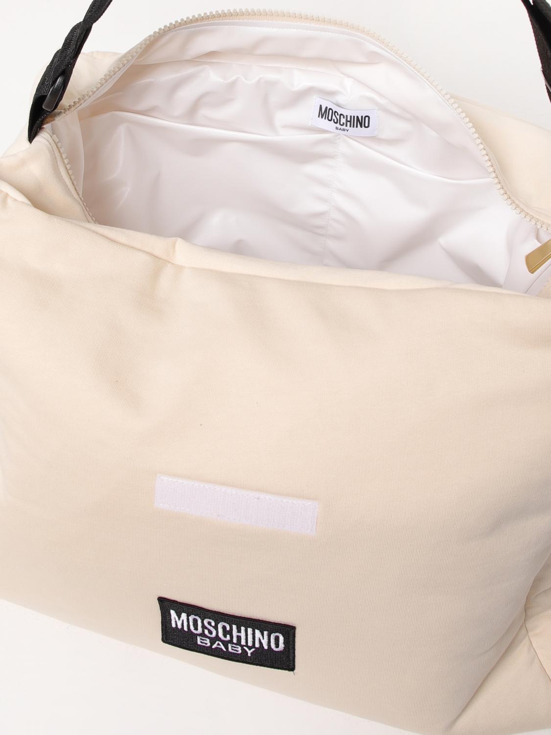 MOSCHINO CONJUNTO DE MANTA: Bolso niños Moschino, Beige - Img 4