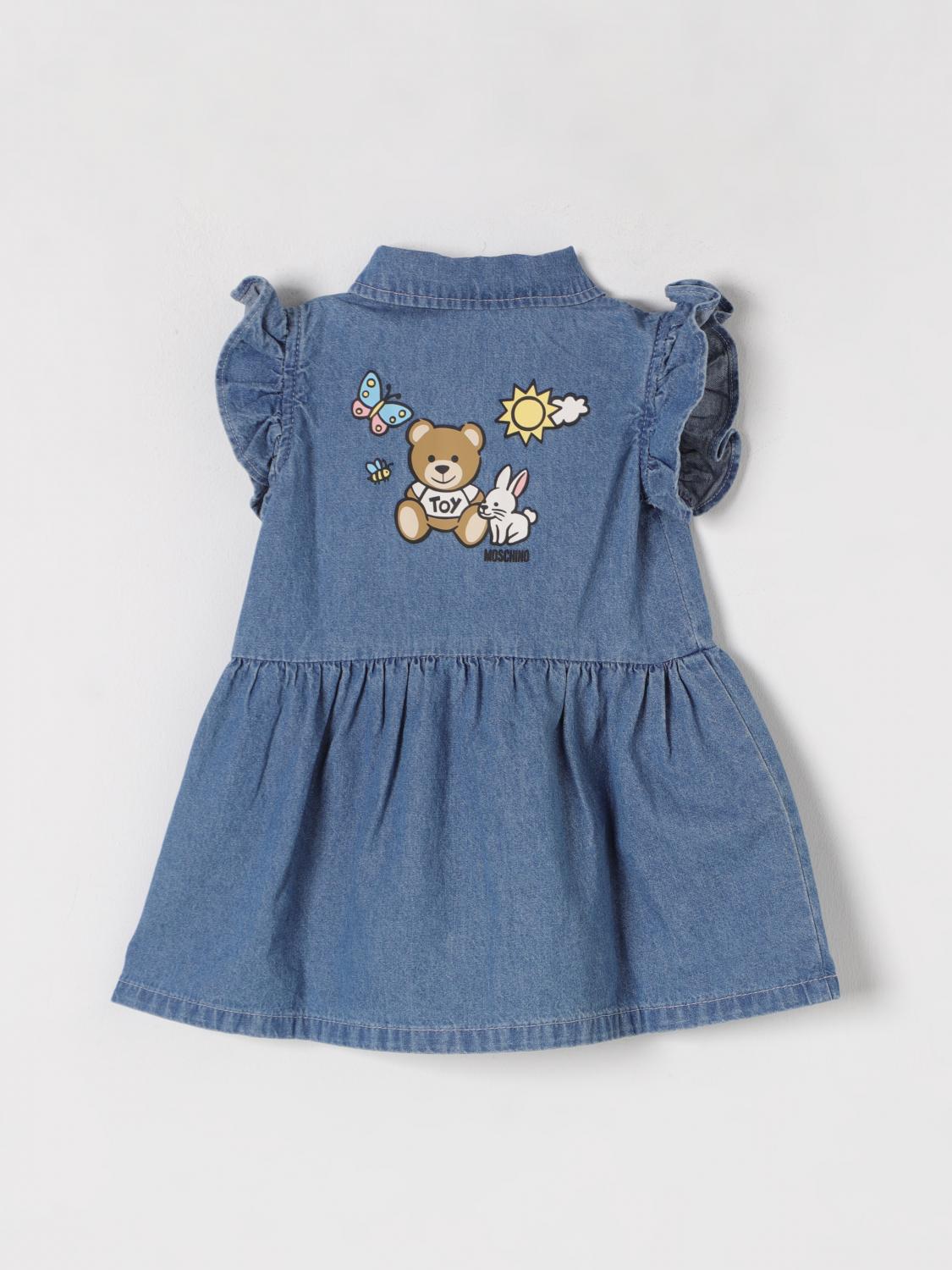 MOSCHINO ROMPER: Romper kids Moschino, Denim - Img 2
