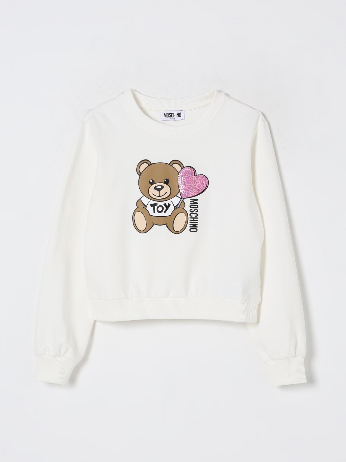 MOSCHINO PULLOVER: Pullover kinder Moschino, Weiß - Img 1
