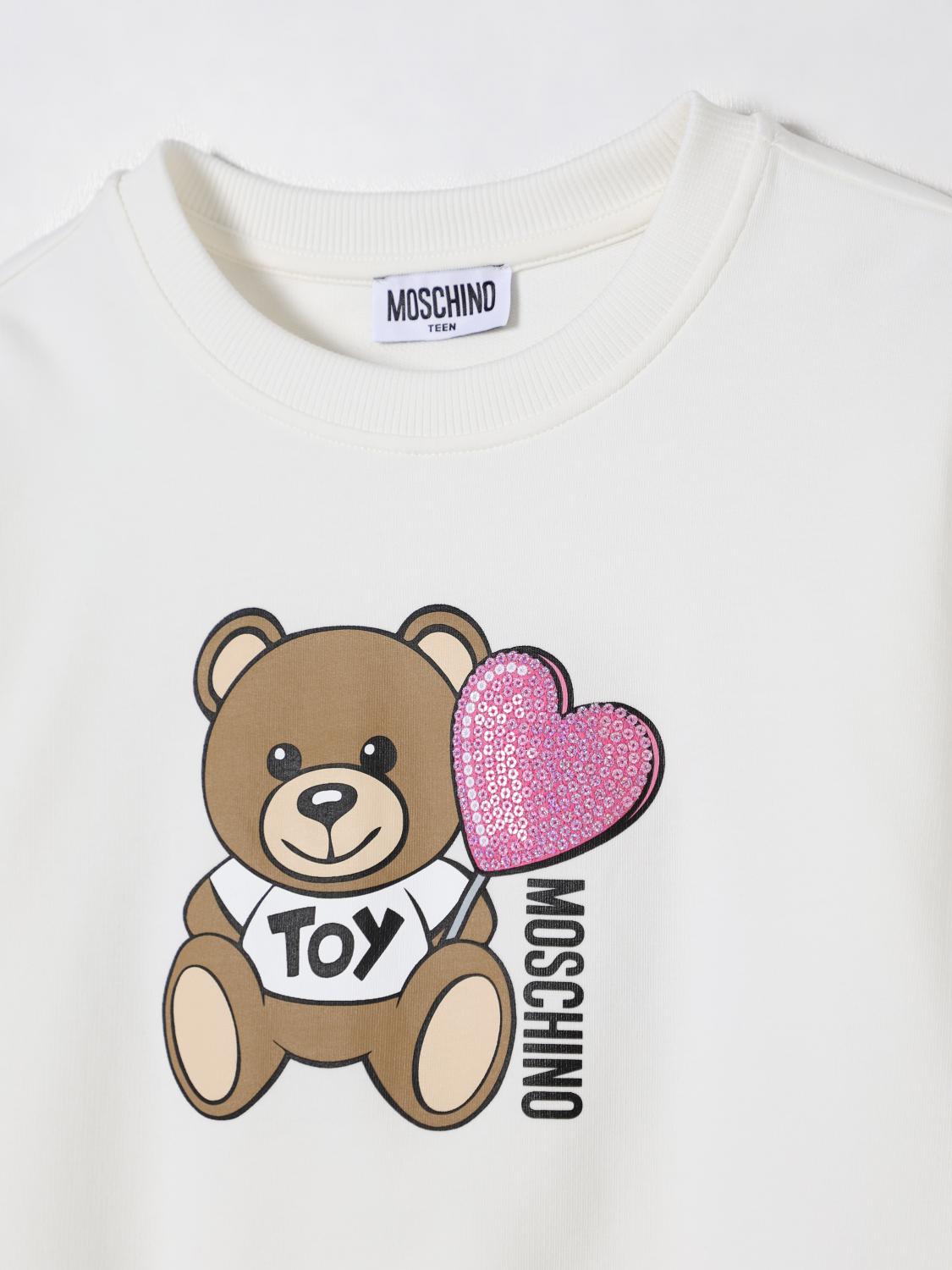 MOSCHINO PULLOVER: Pullover kinder Moschino, Weiß - Img 3