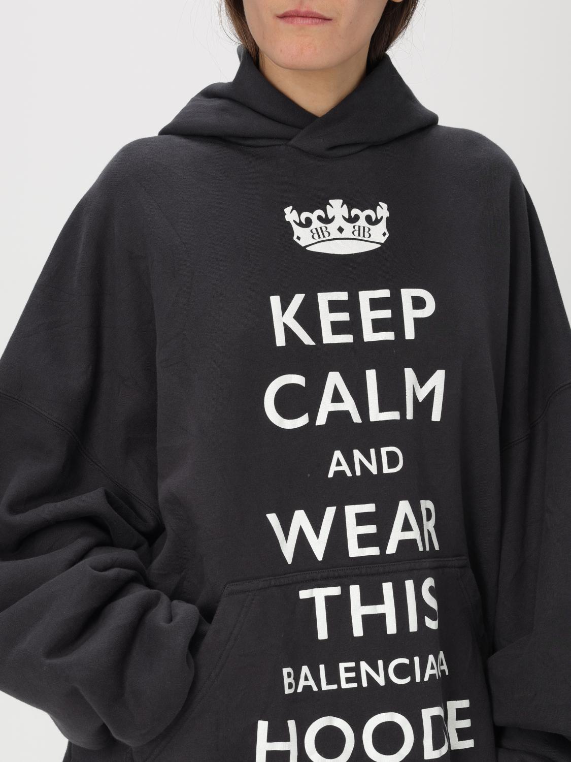 Balenciaga Sweatshirt woman - Black | 803265 TRVC5 | GIGLIO.COM