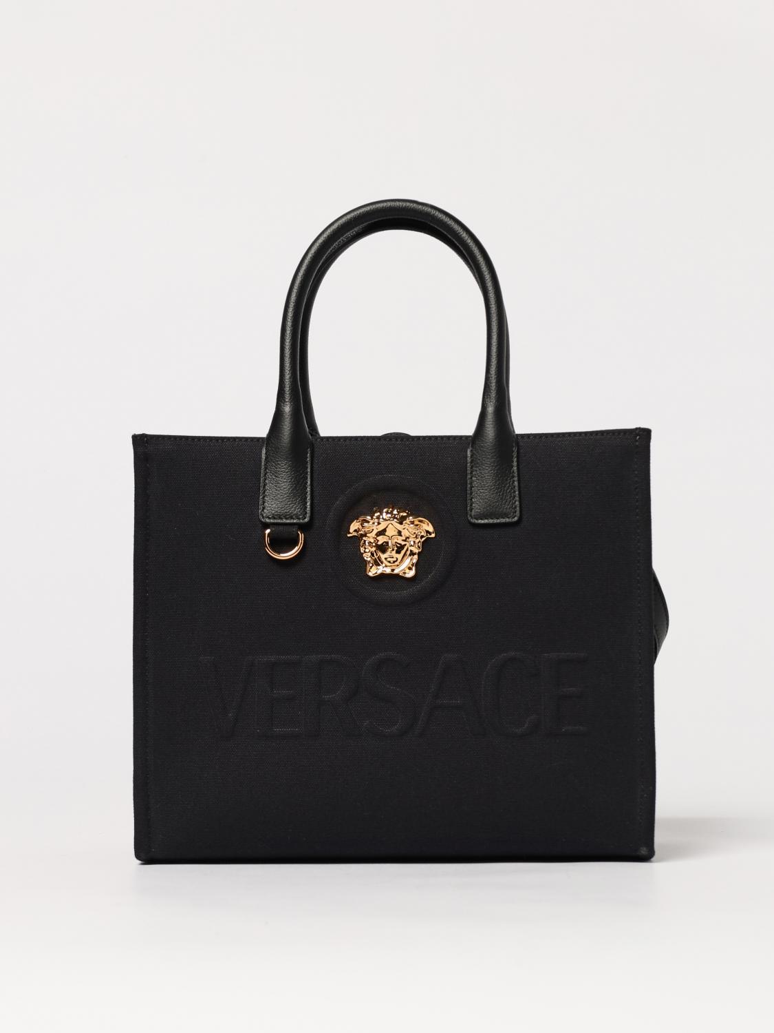Versace Shoulder bag woman - Black | 10058611A03095 | GIGLIO.COM