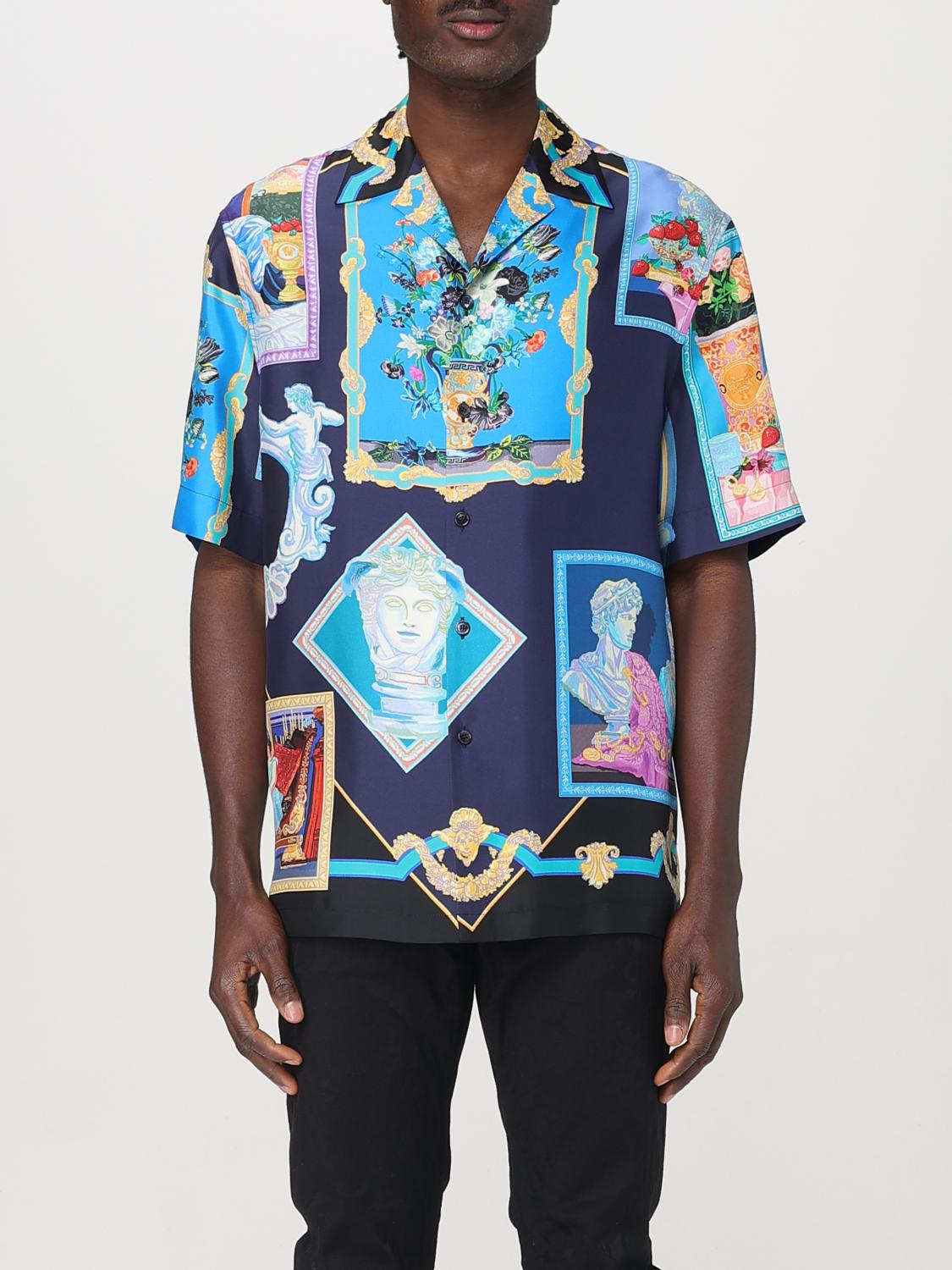 VERSACE SHIRT: Shirt men Versace, Multicolor - Img 1