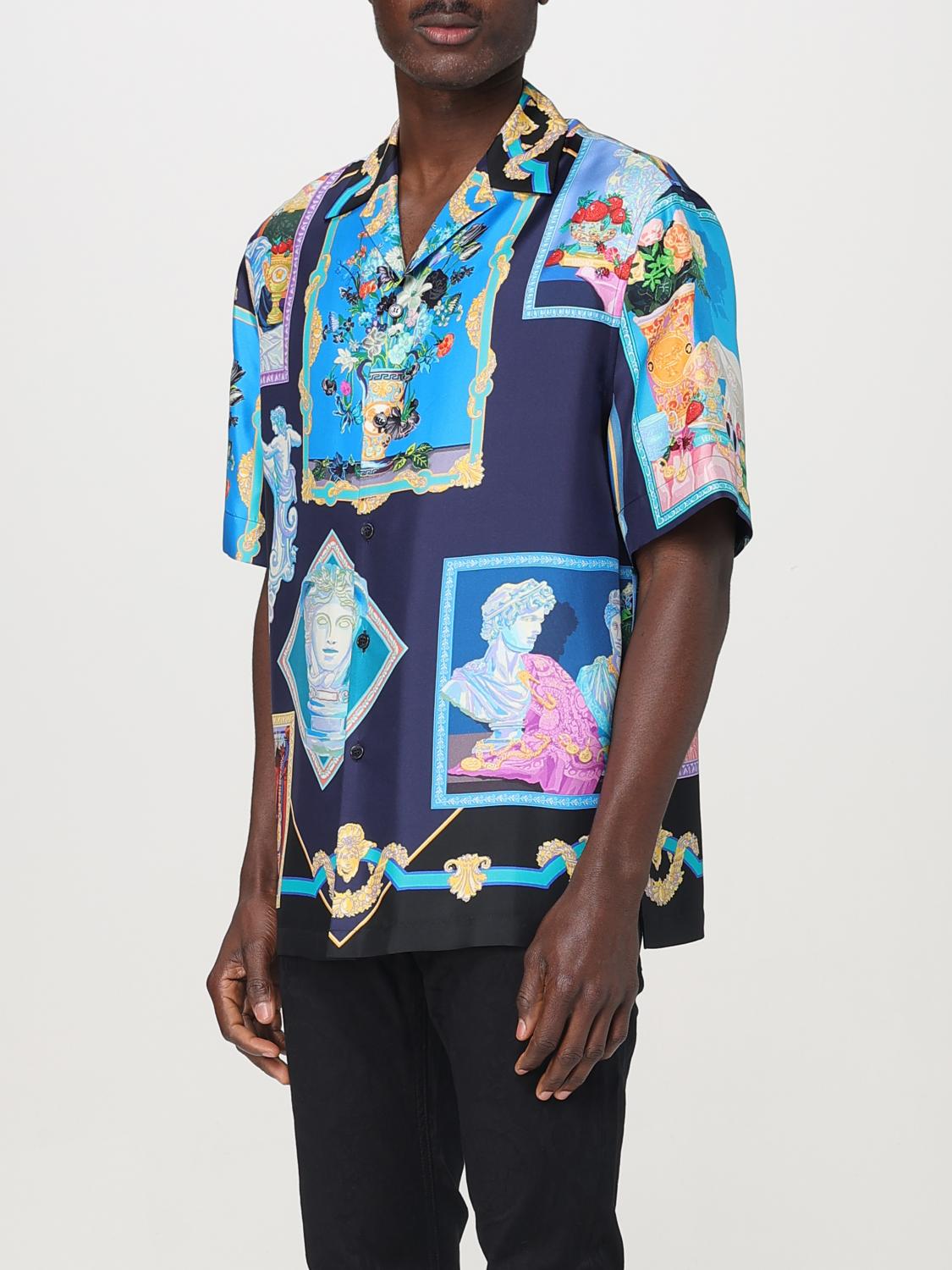 VERSACE SHIRT: Shirt men Versace, Multicolor - Img 4