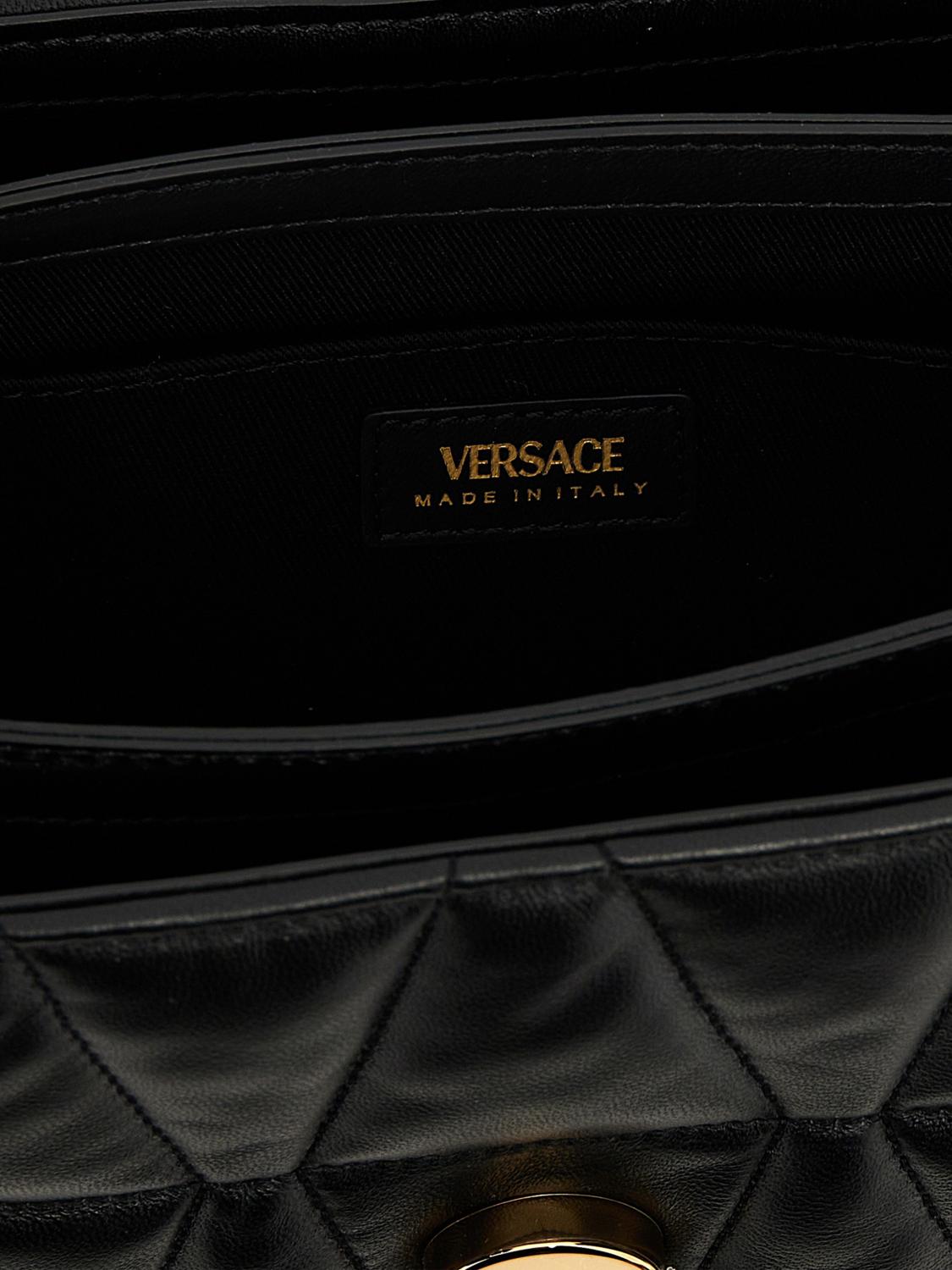 VERSACE MINI BOLSO: Bolso de hombro mujer Versace, Negro - Img 4