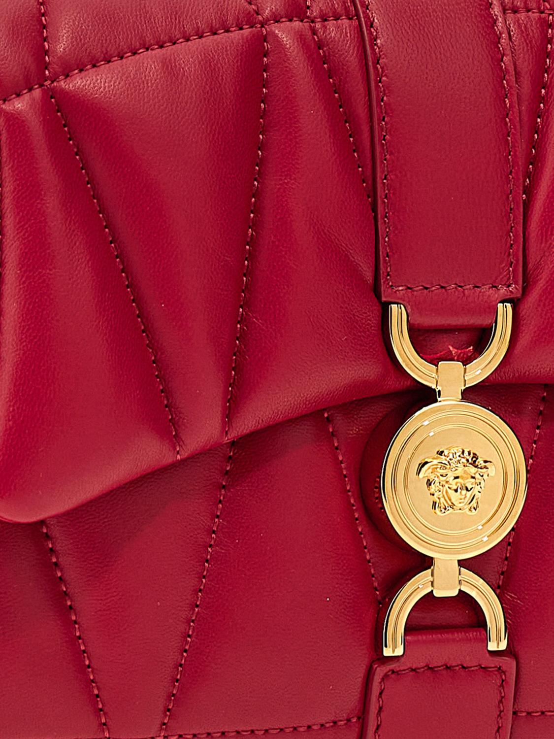 VERSACE MINITASCHE: Schultertasche damen Versace, Rot - Img 3