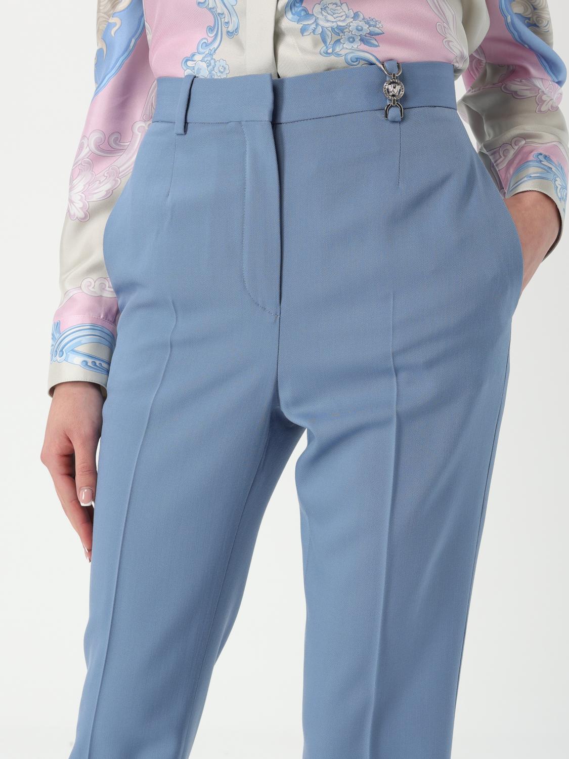 VERSACE PANTALONI: Pantalone classico Versace in lana vergine , Blue - Img 5