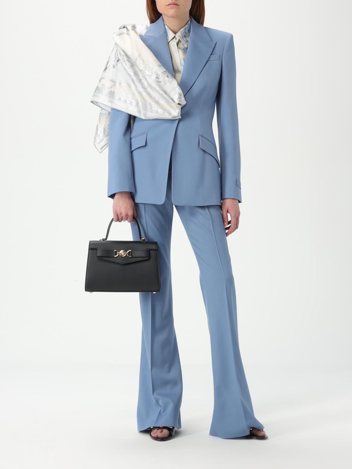 VERSACE BLAZER: Blazer woman Versace, Blue - Img 2