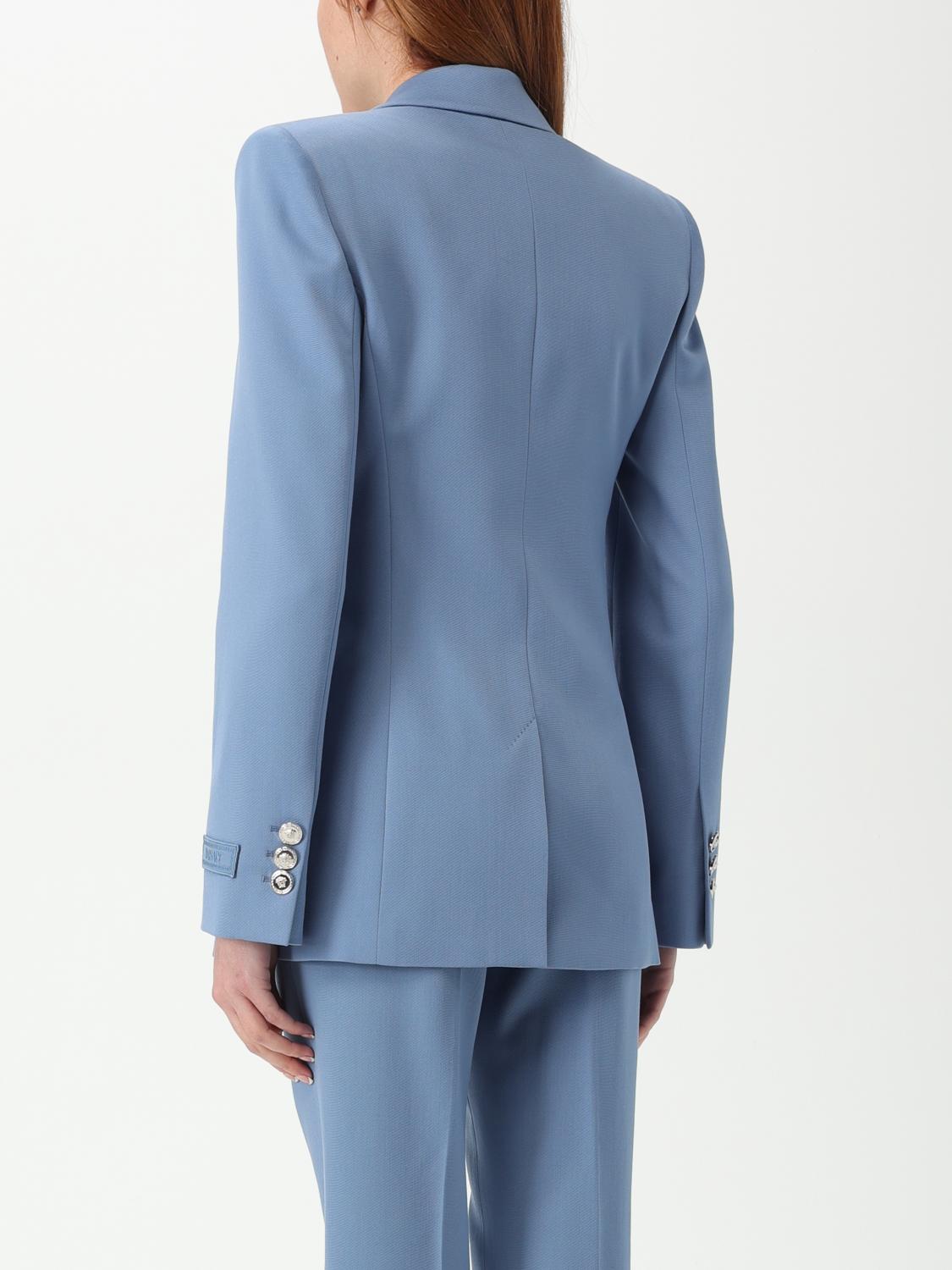 VERSACE BLAZER: Blazer woman Versace, Blue - Img 3