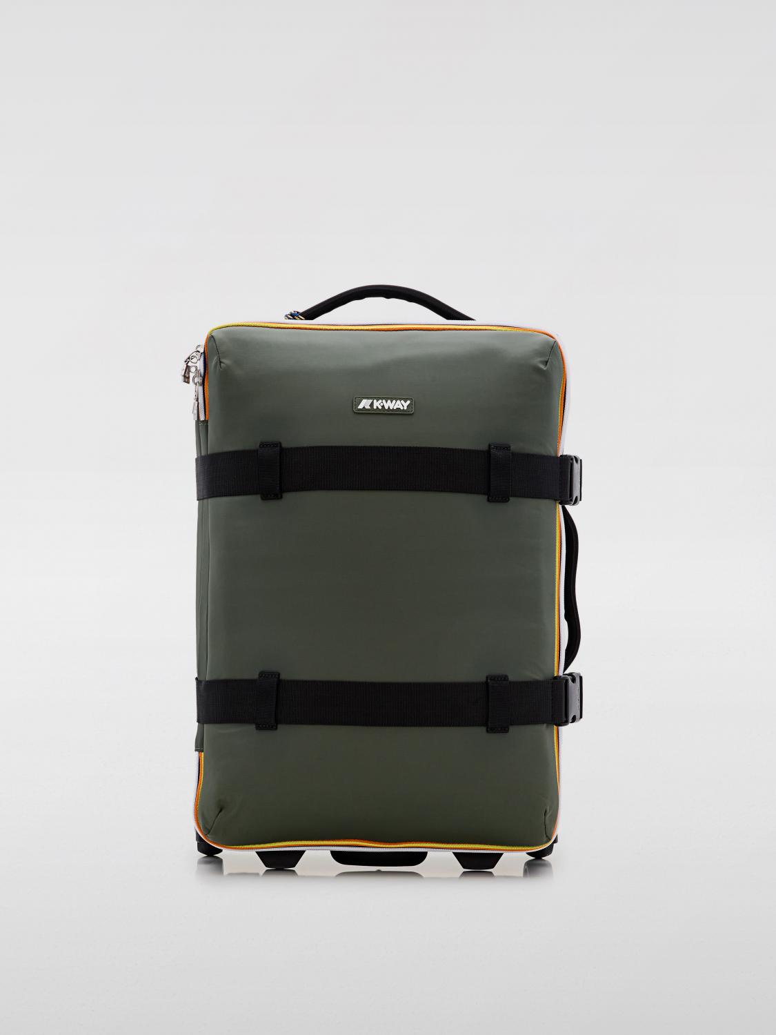 K-WAY VALIGIA: Valigia BLOSSAC K-Way in nylon, Verde - Img 1