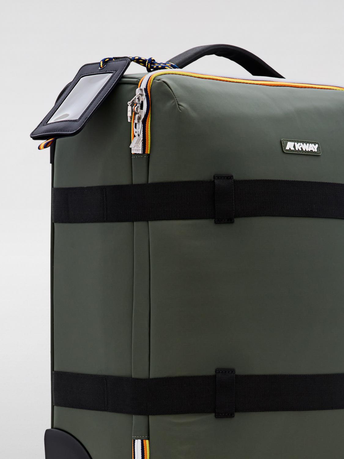K-WAY VALIGIA: Valigia BLOSSAC K-Way in nylon, Verde - Img 3