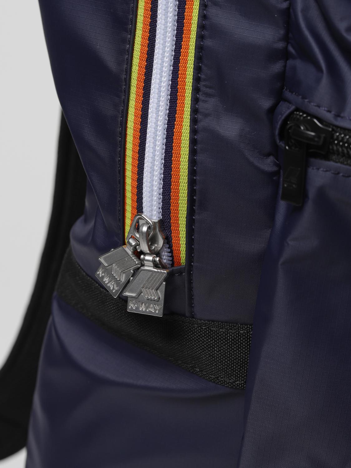 K-WAY ZAINO: Zaino Laon K-Way in nylon Ripstop, Blue - Img 3