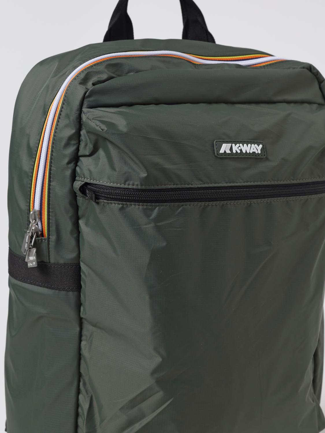 K-WAY ZAINO: Zaino Laon K-Way in nylon Ripstop, Verde - Img 3
