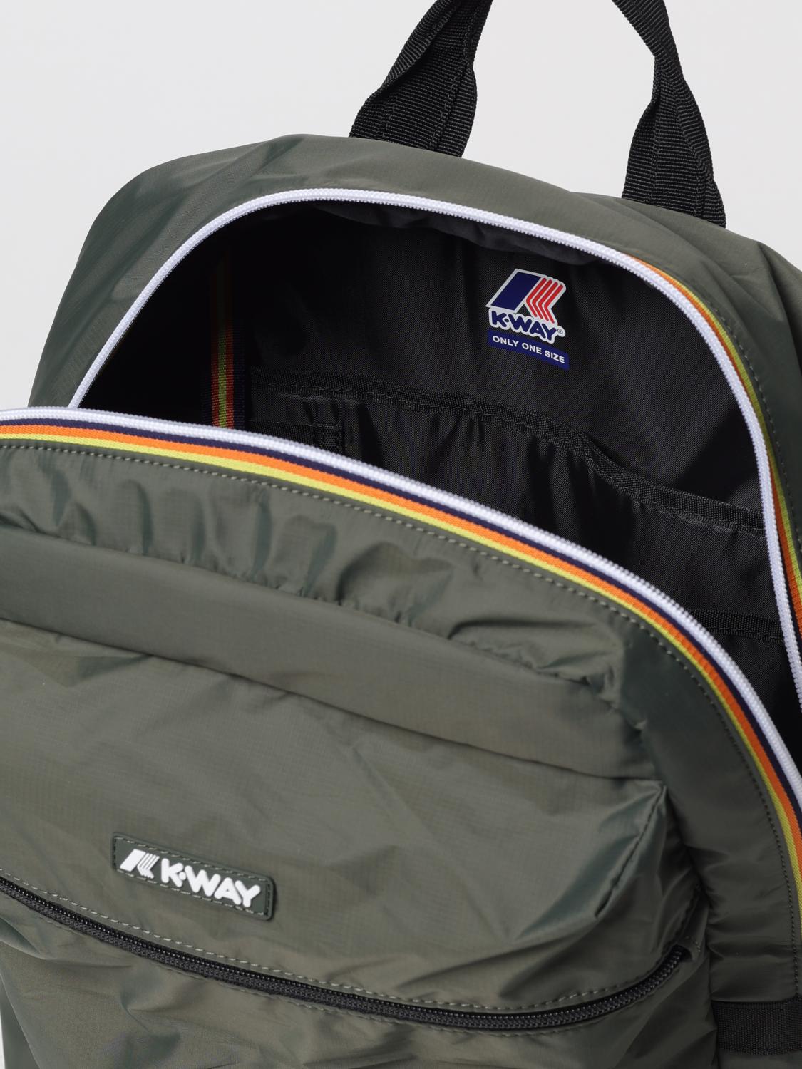 K-WAY ZAINO: Zaino Laon K-Way in nylon Ripstop, Verde - Img 4