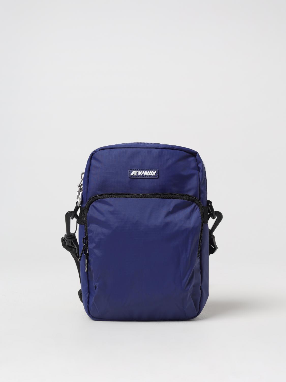 K-WAY BORSA A TRACOLLA: Borsa Erloy K-Way in nylon ripstop, Blue Navy - Img 1