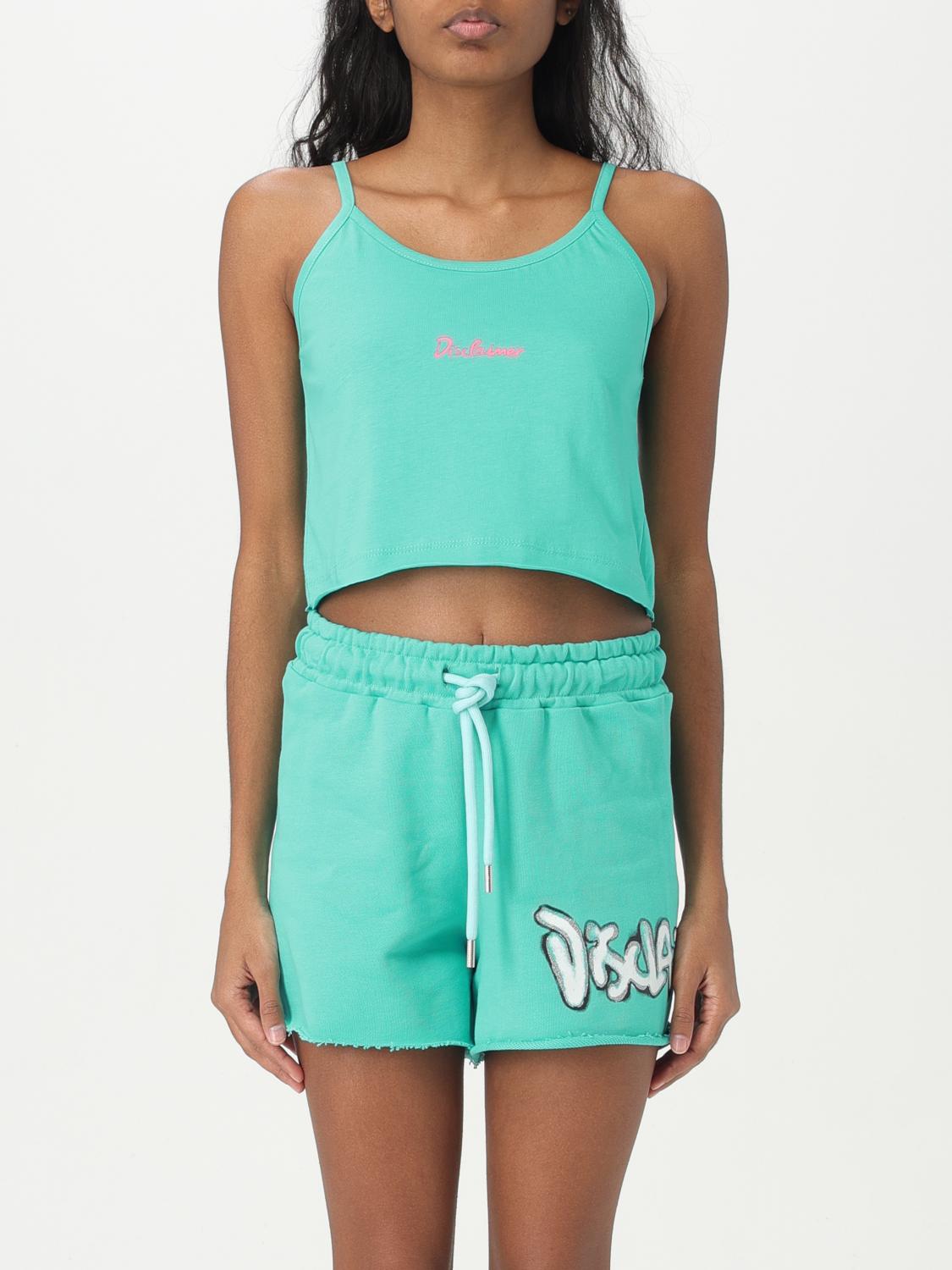 DISCLAIMER TOP: Top basic Disclaimer in cotone , Menta - Img 1