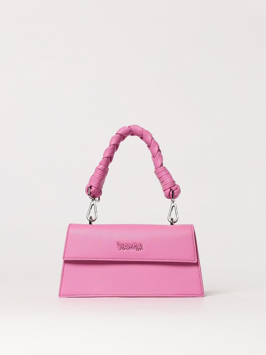 DISCLAIMER BORSA MINI: Borsa Disclaimer in pelle sintetica a grana , Fuxia - Img 1