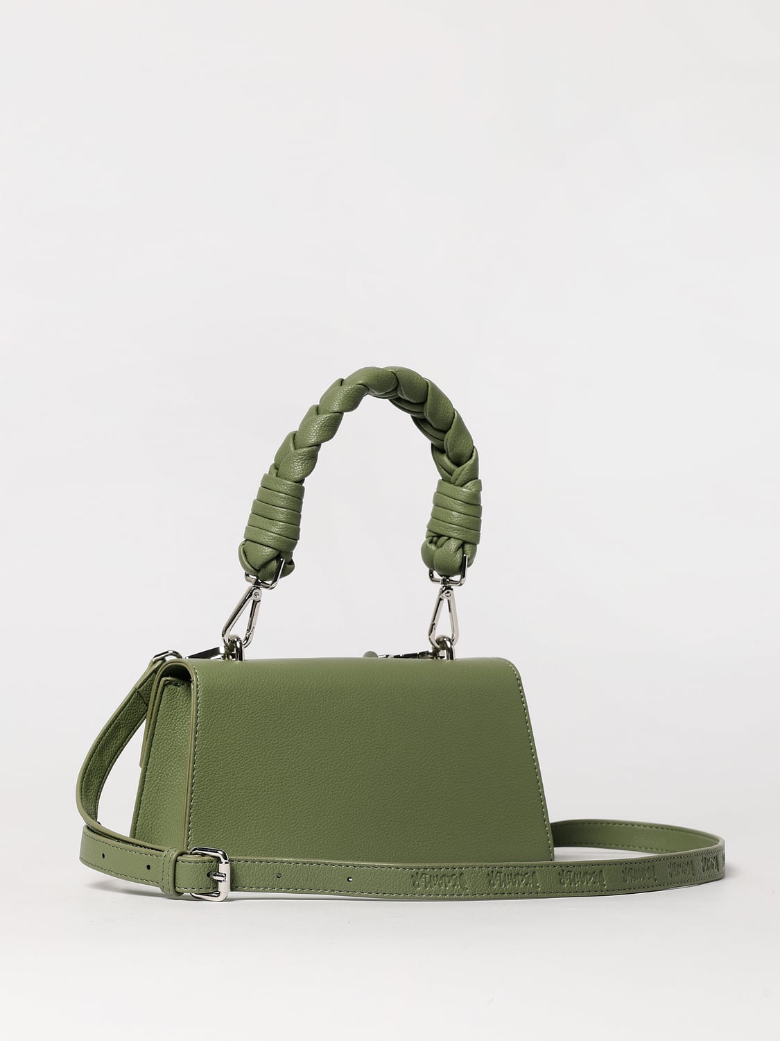 DISCLAIMER BORSA MINI: Borsa Disclaimer in pelle sintetica a grana , Verde - Img 2