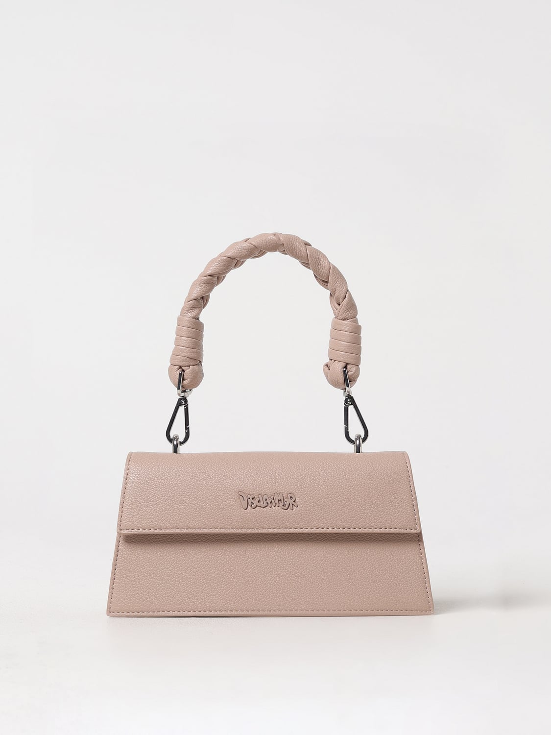 DISCLAIMER BORSA MINI: Borsa Disclaimer in pelle sintetica a grana , Beige - Img 1
