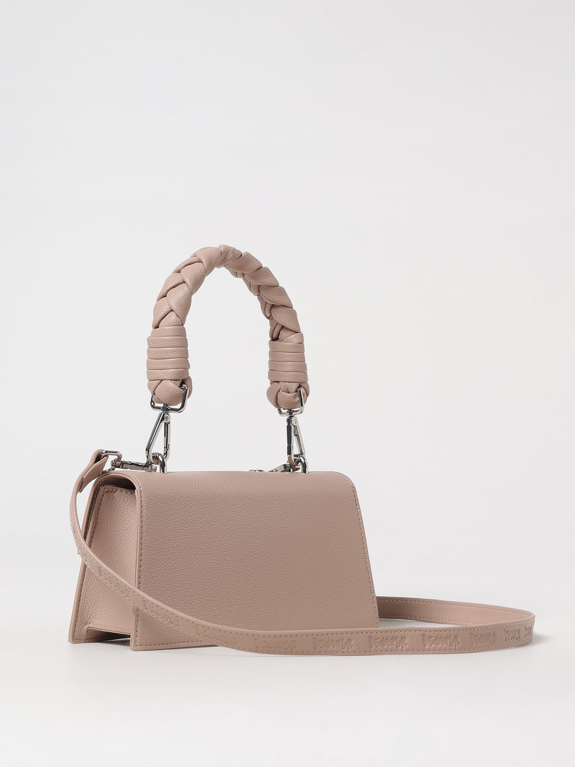 DISCLAIMER BORSA MINI: Borsa Disclaimer in pelle sintetica a grana , Beige - Img 2