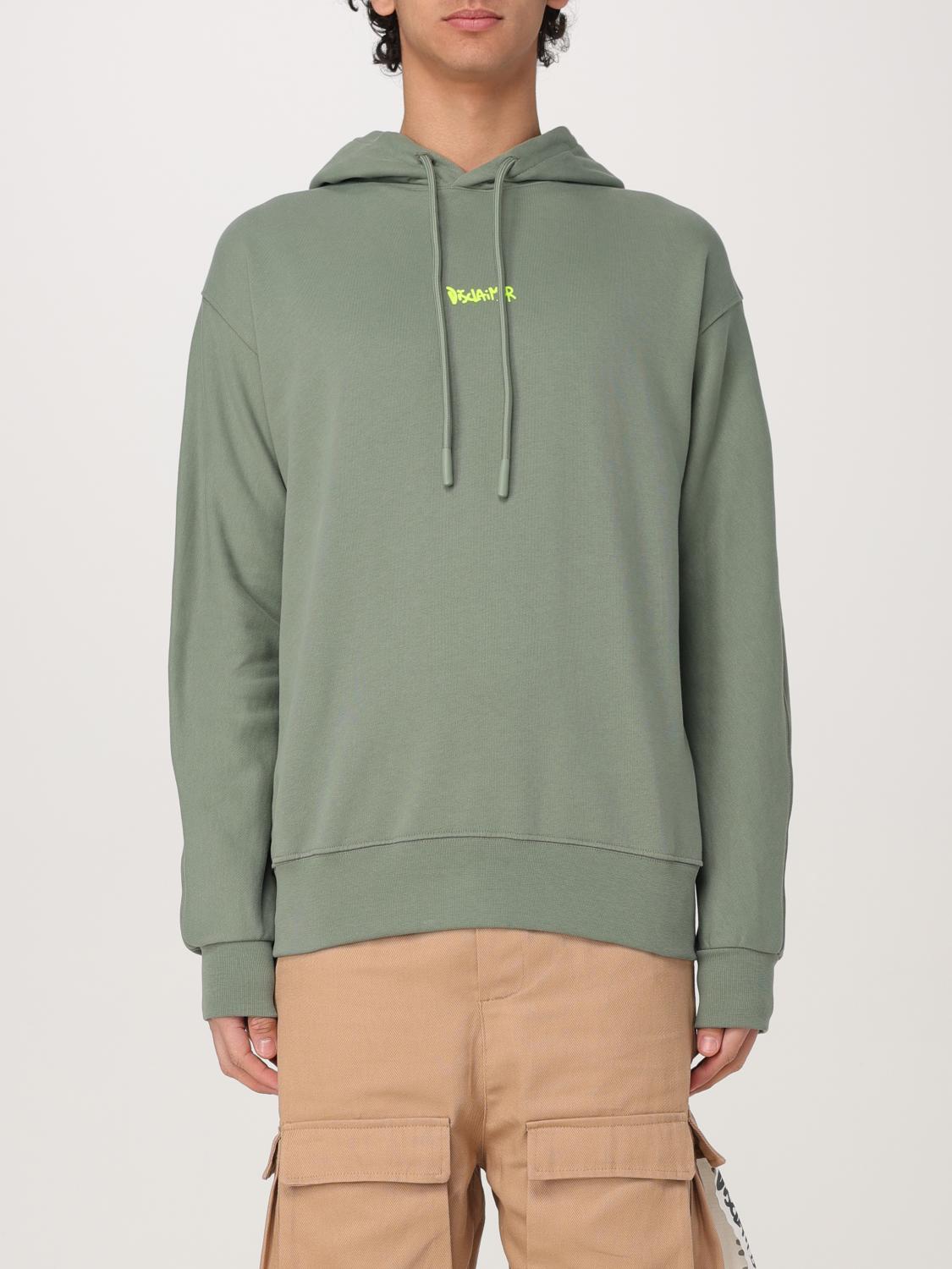 DISCLAIMER SWEATSHIRT: Sweatshirt men Disclaimer, Green - Img 1