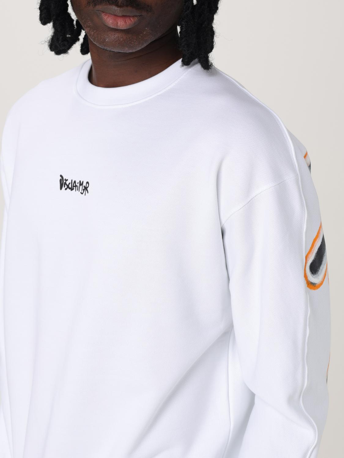 DISCLAIMER SWEATSHIRT: Sweatshirt men Disclaimer, White - Img 3
