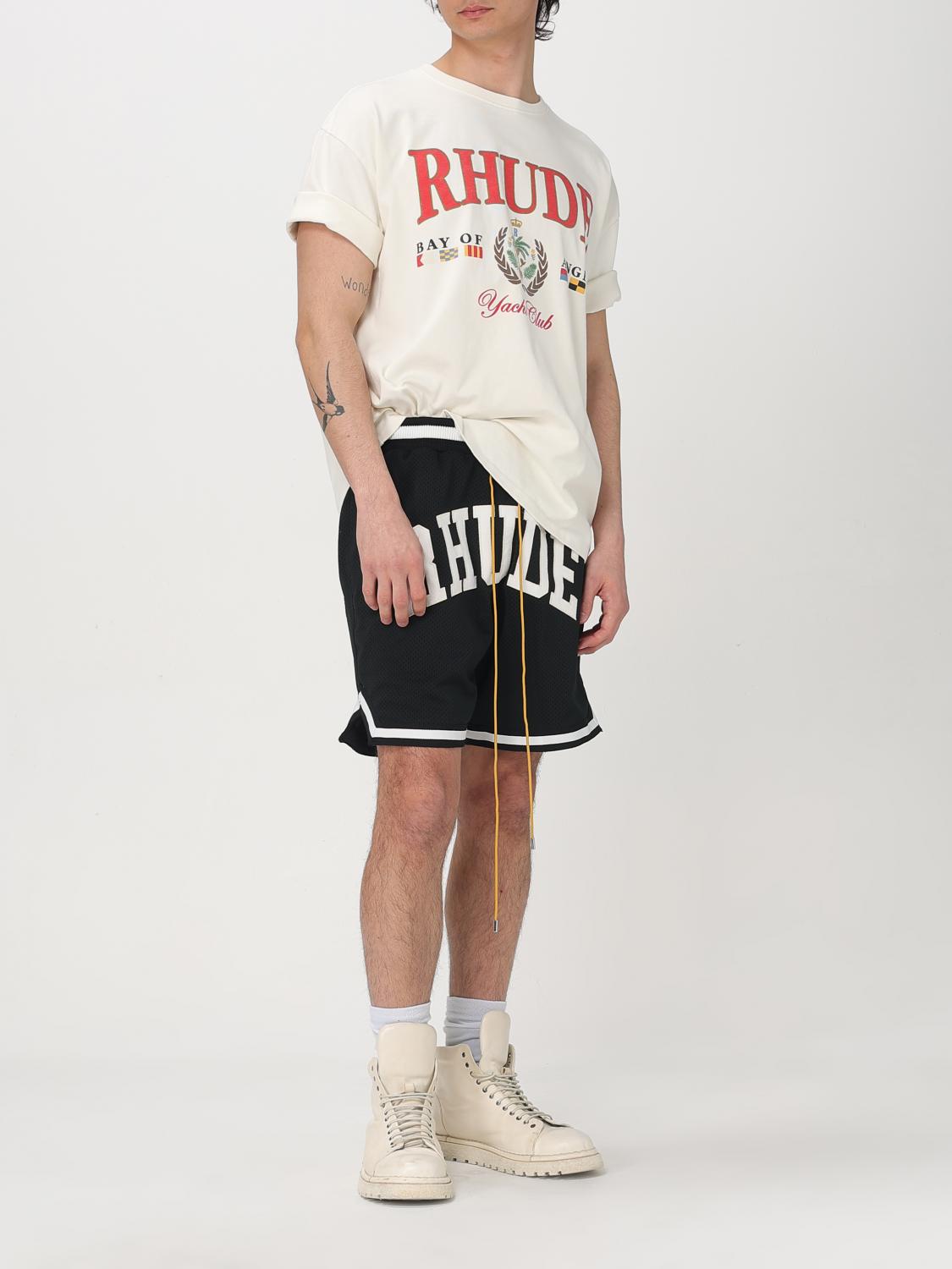 RHUDE T-SHIRT: T-shirt men Rhude, White - Img 2