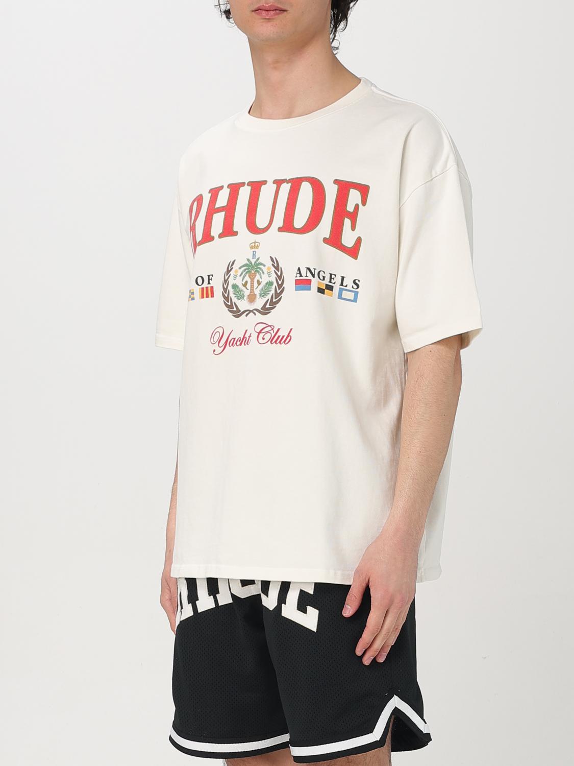 RHUDE T-SHIRT: T-shirt men Rhude, White - Img 4