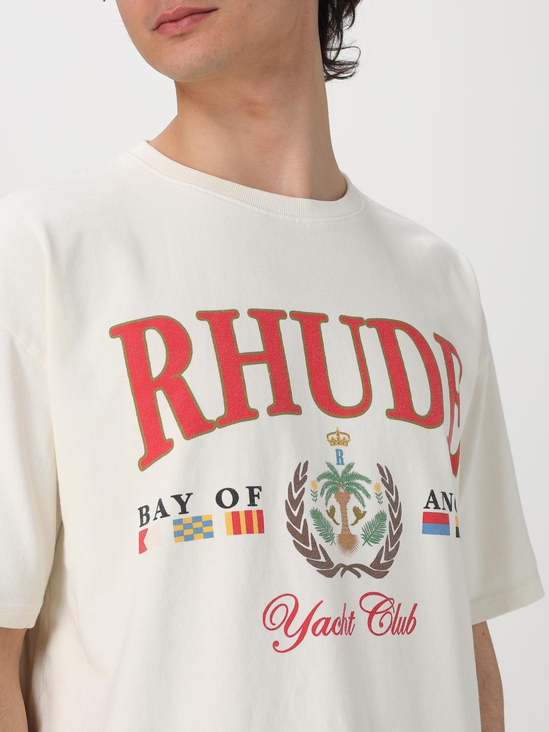 RHUDE T-SHIRT: T-shirt men Rhude, White - Img 5
