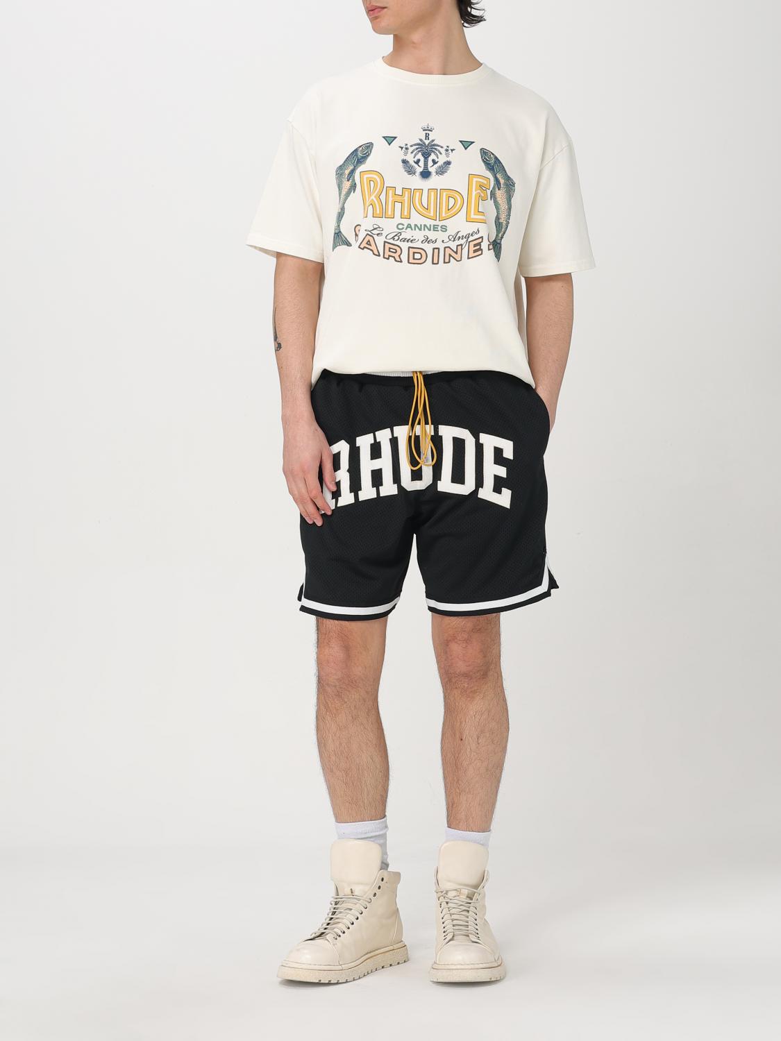 RHUDE ショートパンツ: ショートパンツ メンズ Rhude, ブラック - Img 2