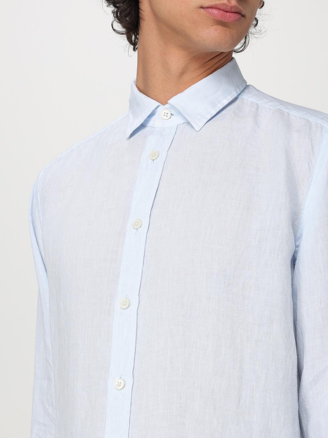 B.D BAGGIES CAMICIA: Camicia BD Baggies in lino , Celeste - Img 3