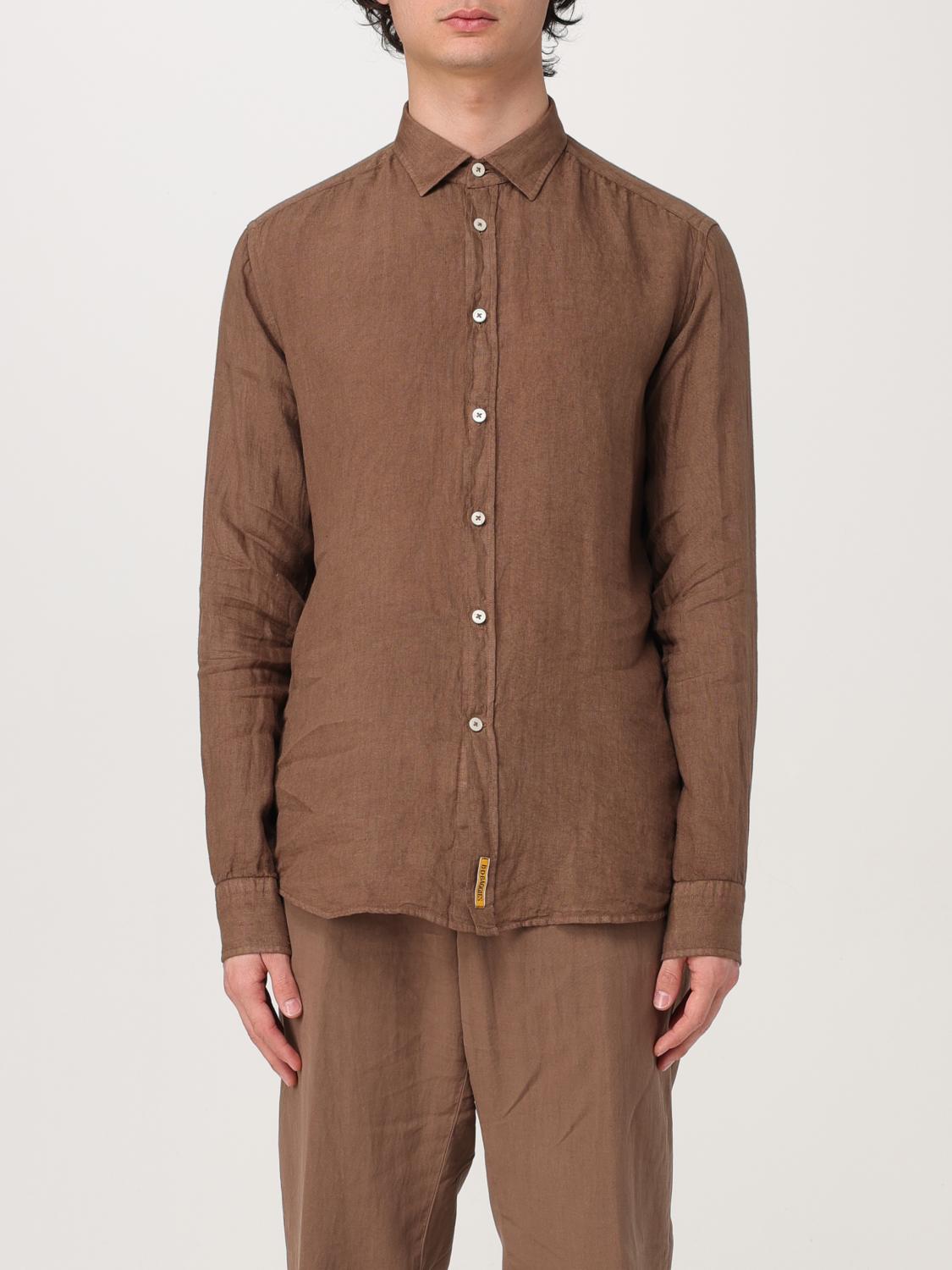 B.D BAGGIES CAMICIA: Camicia BD Baggies in lino , Marrone - Img 1
