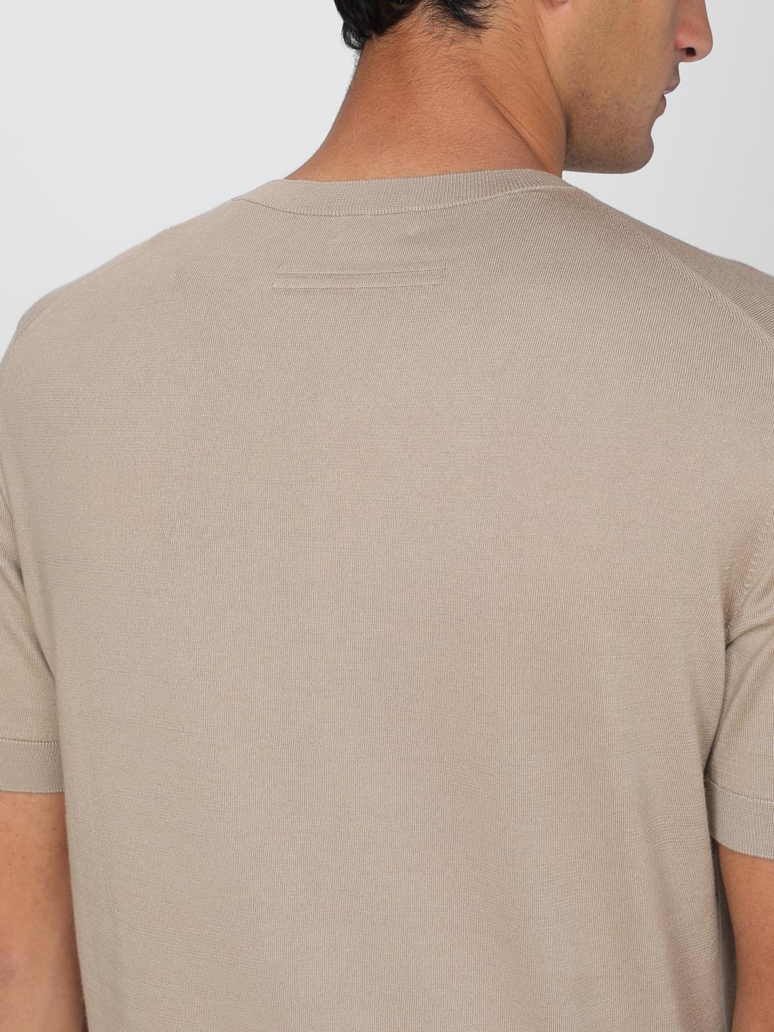 ZEGNA T-SHIRT: Pullover herren Zegna, Beige - Img 5