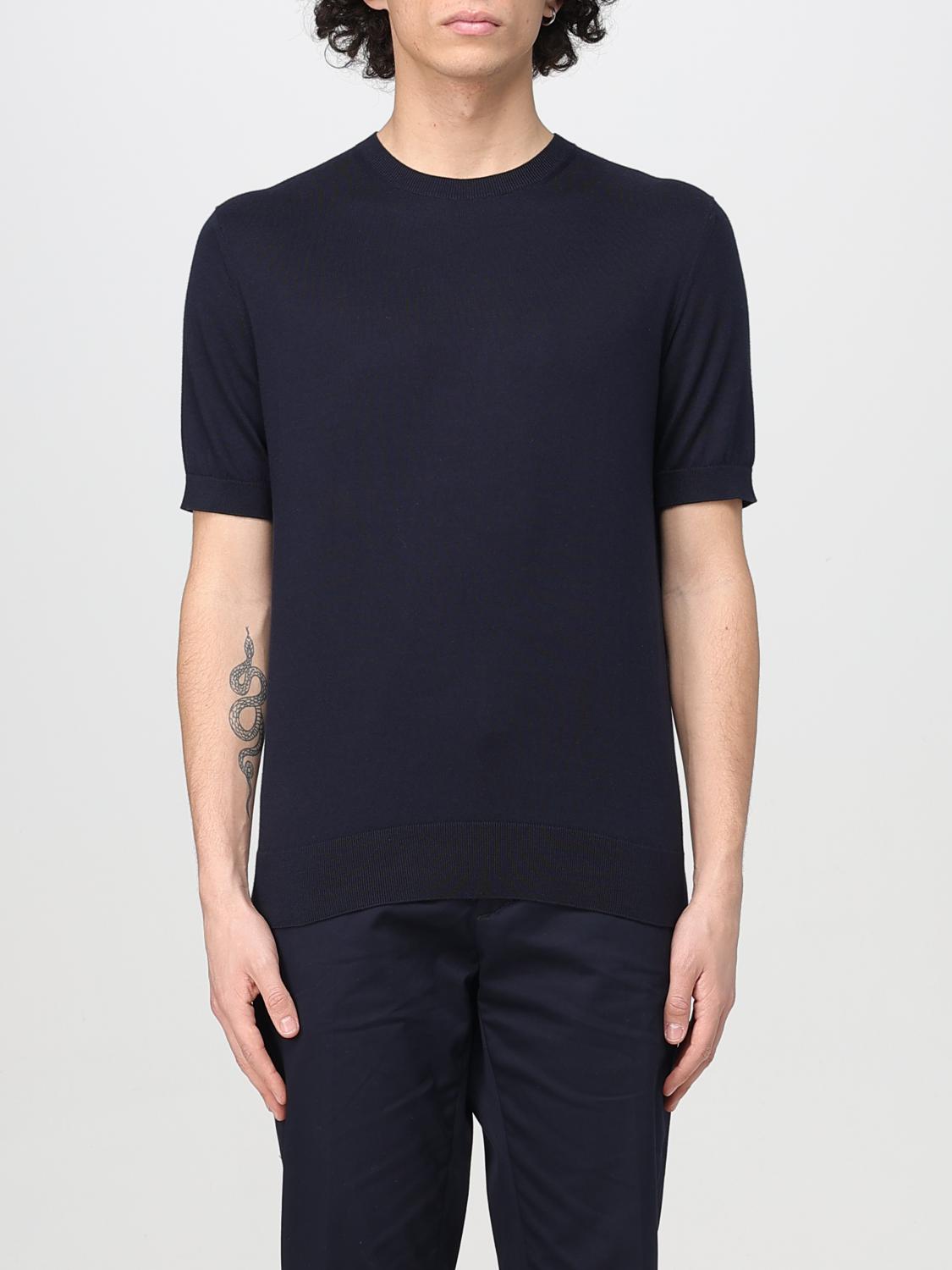 ZEGNA T-SHIRT: Pull homme Zegna, Bleu Marine - Img 1
