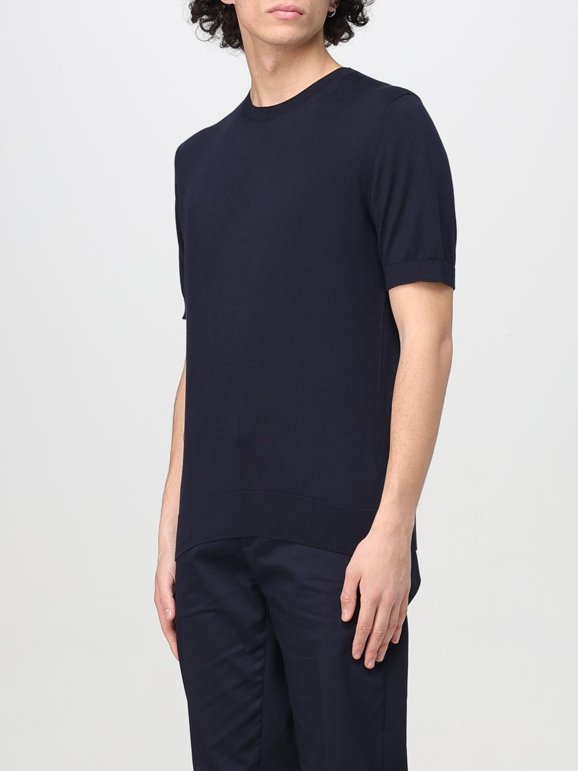 ZEGNA T-SHIRT: Pull homme Zegna, Bleu Marine - Img 4