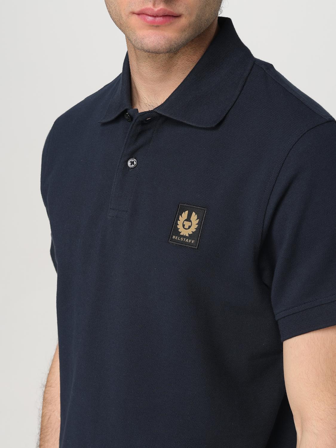 BELSTAFF POLO: Polo Belstaff in cotone con logo , Inchiostro - Img 3