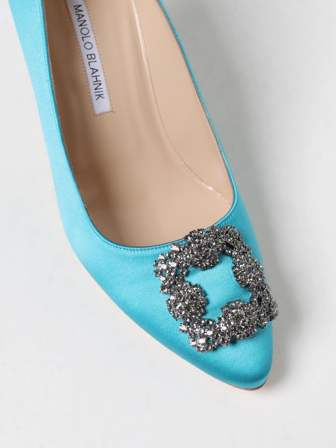 Manolo Blahnik Shoes woman - Turquoise | 9XX-0662-0067 | GIGLIO.COM