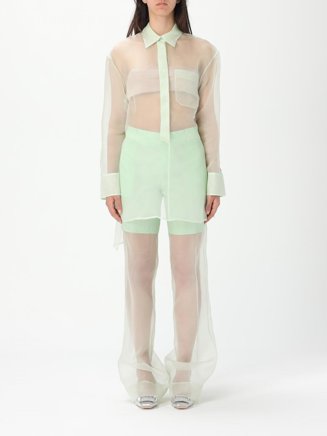 DEL CORE CAMICIA: Camicia Del Core in seta , Menta - Img 1