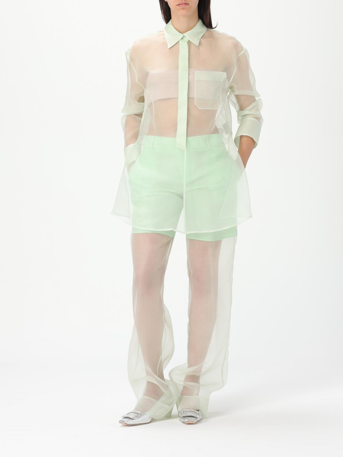 DEL CORE CAMICIA: Camicia Del Core in seta , Menta - Img 2
