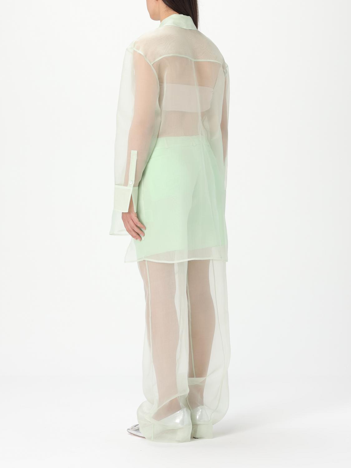 DEL CORE CAMICIA: Camicia Del Core in seta , Menta - Img 3