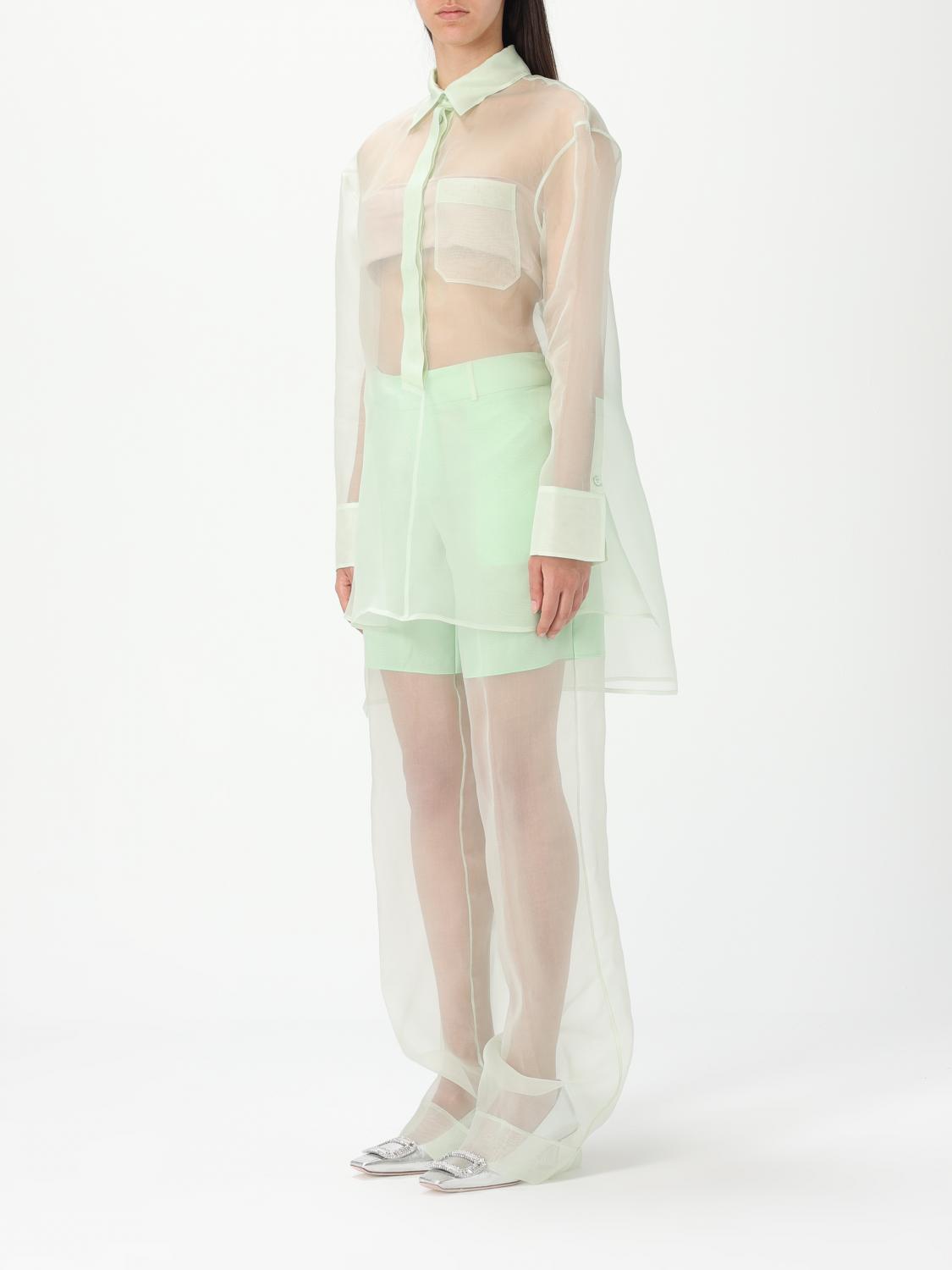 DEL CORE CAMICIA: Camicia Del Core in seta , Menta - Img 4