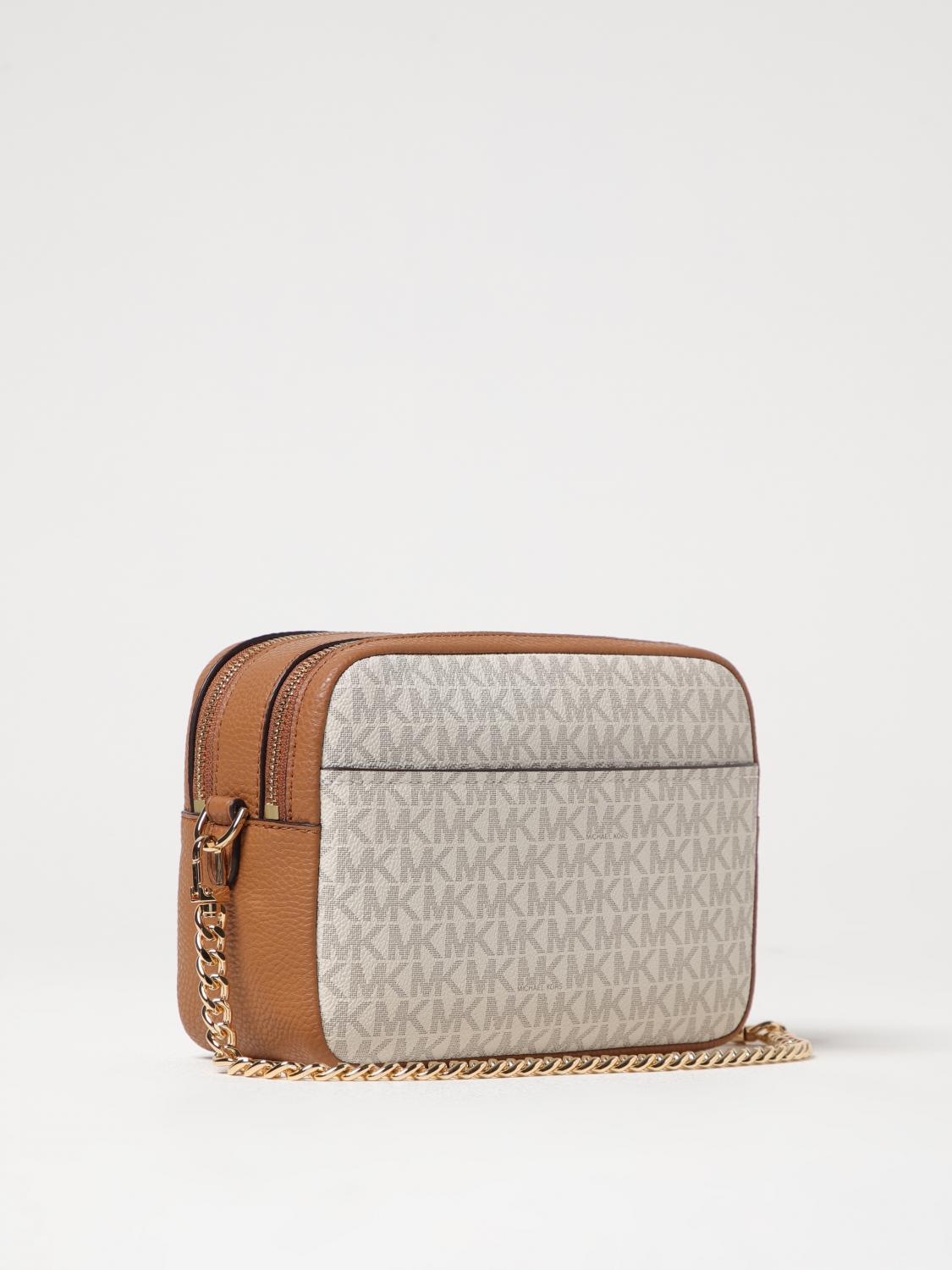 MICHAEL KORS BORSA MINI: Camera bag a tracolla Bryant media con logo Michael Kors, Avorio - Img 2