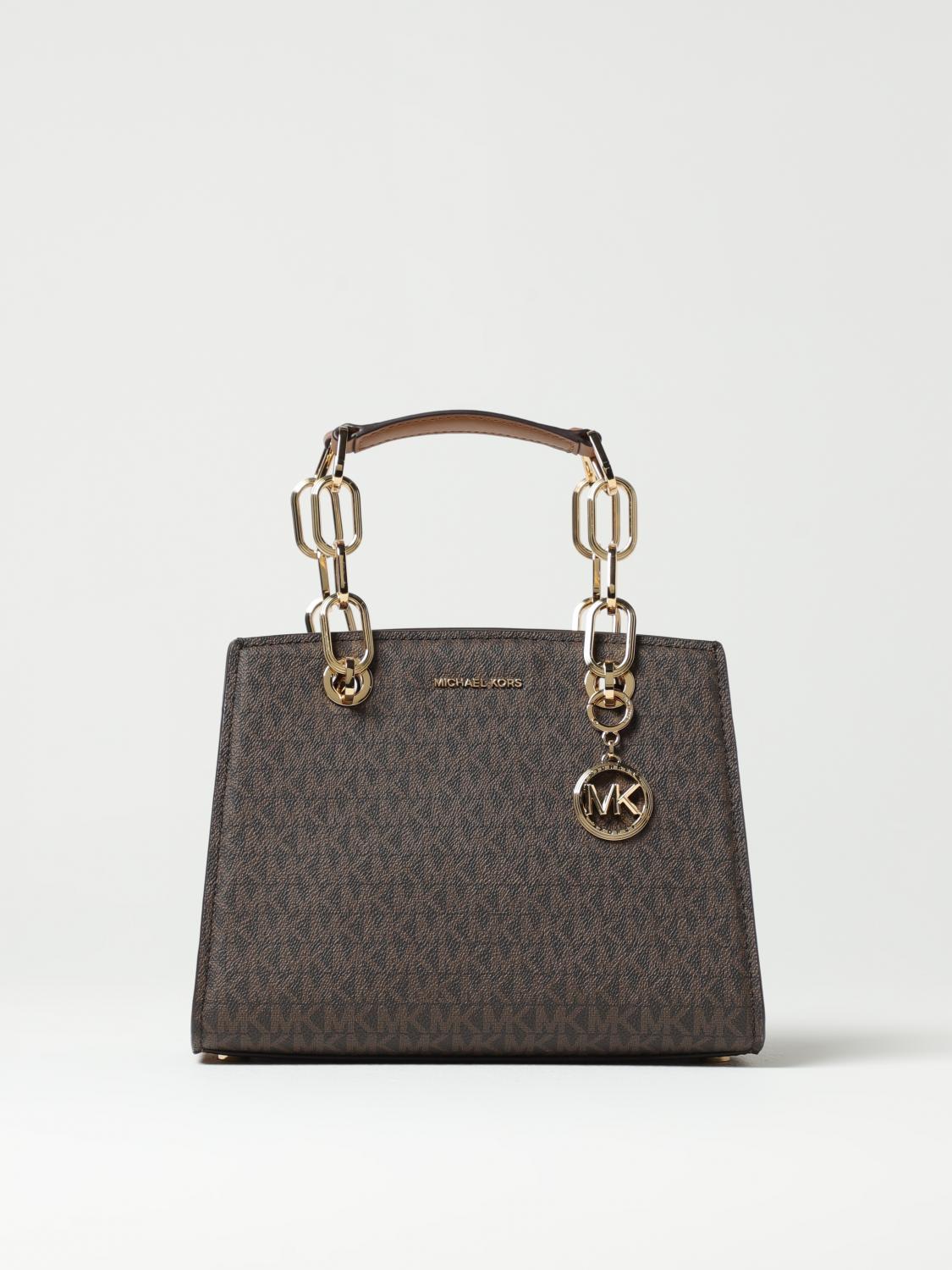 MICHAEL KORS BORSA A MANO: Borsa a mano Cynthia MK Michael Kors, Marrone - Img 1