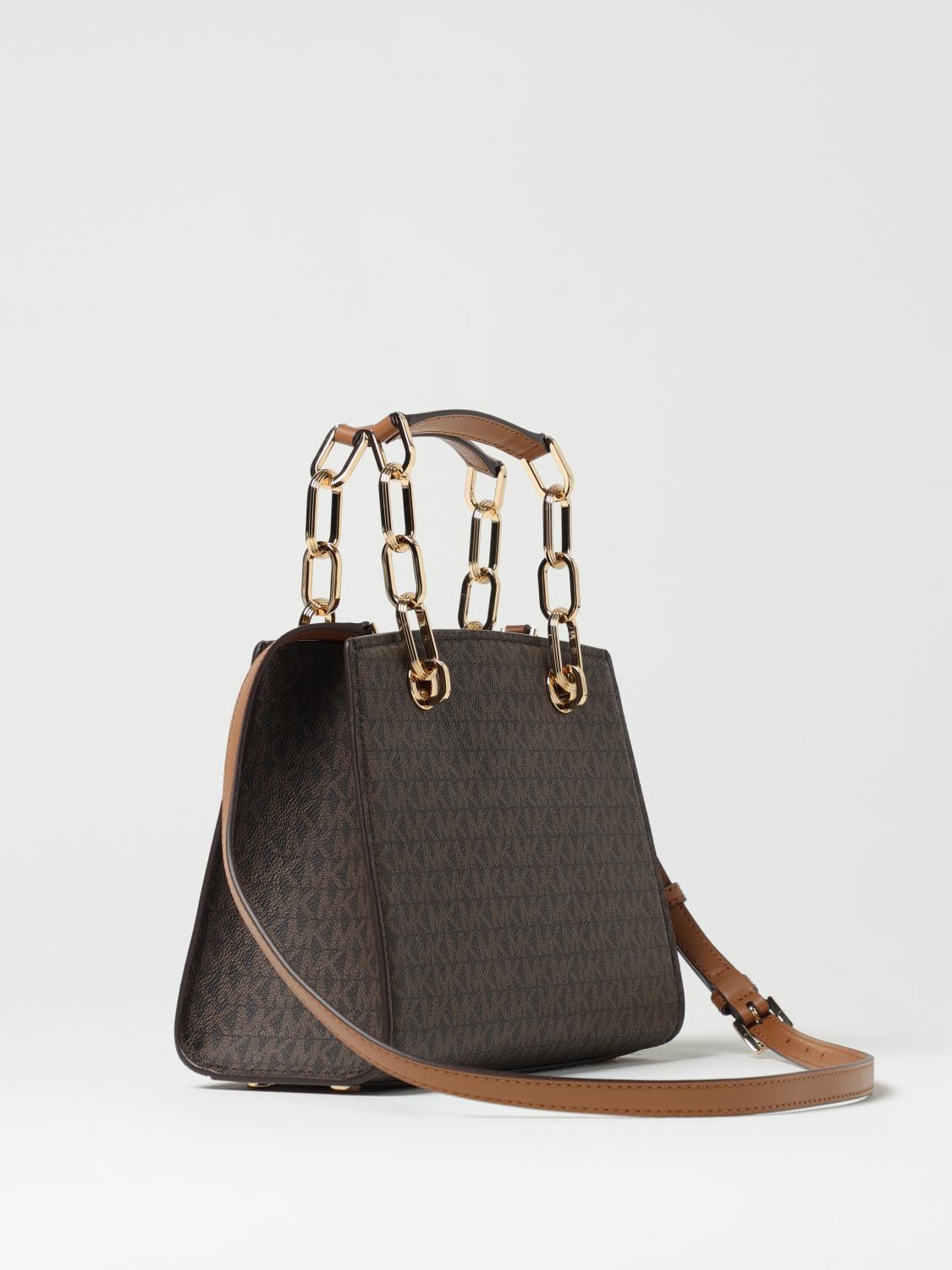 MICHAEL KORS BORSA A MANO: Borsa a mano Cynthia MK Michael Kors, Marrone - Img 2